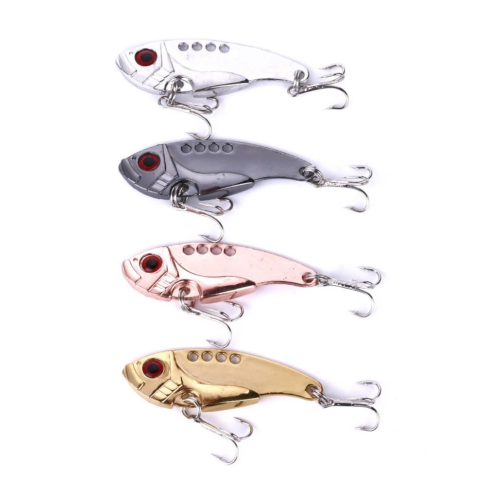 Fishing Lure Soft Plastic - Señuelos VIB de Metal, 3g/7g/11g, ojos