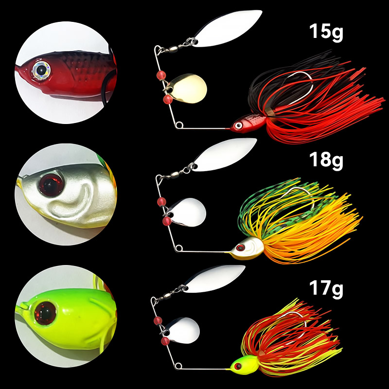 Bazooka 15g 18g Spinnerbait se - Fishing Lure Jerkbait reseña y precio