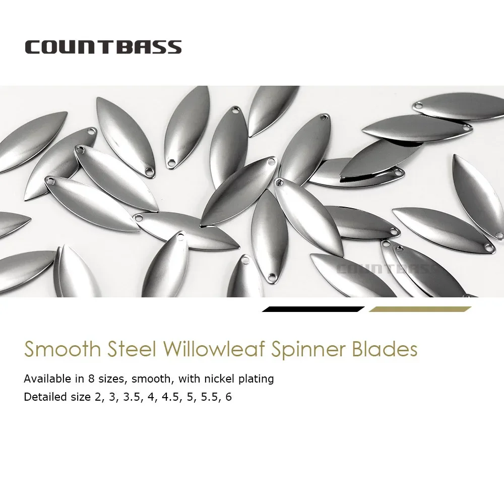 Countbass 50 piezas de palas d - Fishing Lure Blade Bait reseña y precio